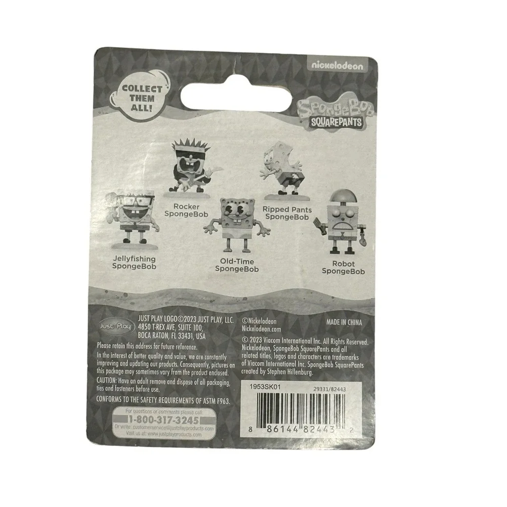 Spongebob Squarepants • Set of 5 Mini Figs:‎ Fishing/Rip Pants/Old/Robot/Rocker
